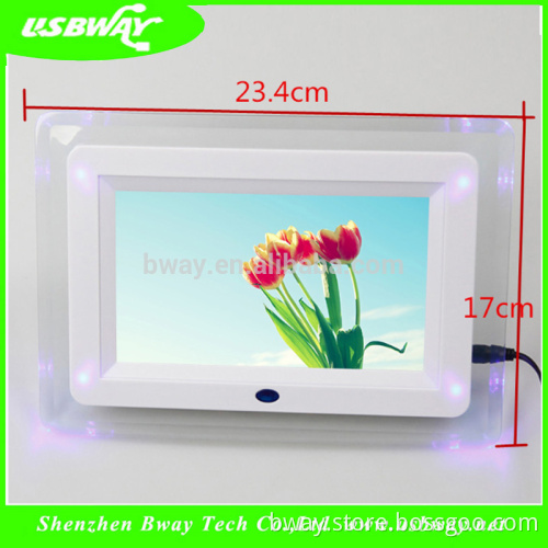 New Multi-functional 8 inch with LED digital photo frame night light night lamps for baby kids with remote control
